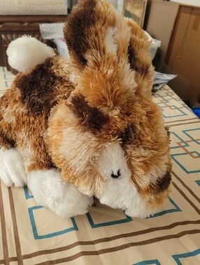 Dan Dee Collector's Choice Plush Stuffed Lop Earred Calico Bunny Rabbit 16"